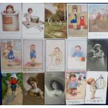 Postcards, a selection of approx. 50 mainly illustrated cards of children and anthropomorphic