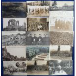 Postcards, Military, a collection of approx. 60 cards, RP's and printed, inc. Soldier portraits,