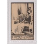 Cigarette card, Hignett's, Pilot Cigarettes, Actress, 'Riothon' tinted front, plain back (