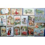 Postcards, Greetings, a selection of approx. 30 cards inc. Valentines, Christmas, Birthday, Santa (