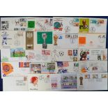 Football, World Cup Covers, collection of 38 World Cup FDC & Commemorative covers from 1966