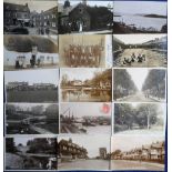 Postcards, a mixed UK topographical collection of 85+ cards, with many street scenes, villages &
