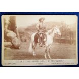 Photograph, Col. W.F. Cody (Buffalo Bill) 'In The Saddle'. Photographers Elliott & Fry, 55 & 56