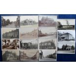 Postcards, Surrey / Hants border, a fine collection of 15 RP's of Badshot Lea near Aldershot and