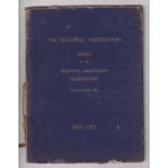 Football publication 'The Football Association Report of the Ninetieth Anniversary Celebrations 21st