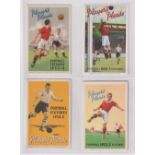 Tobacco issue, Player's, Fixture Cards, four different cards, all for Leicester City / Coventry,