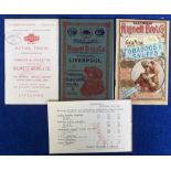 Tobacco advertising, Hignett's, 2 company price lists, one (undated) with 50 pages & superb colour