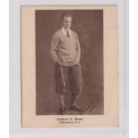 Trade card, Dunlop, How to Improve Your Golf, 'L' size, type card, Arthur H Monk (some sl foxing,