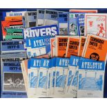 Football programmes, collection of 65+ programmes all involving clubs from their first season in the