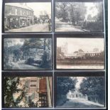 Postcards, Surrey, a large collection of approx. 230 cards of Surrey arranged alphabetically A-K