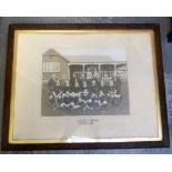 Hockey, a large framed and glazed photograph of the Welsh hockey team from 1913. Written below the