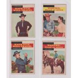 Trade cards, A&BC Gum, T.V. Westerns, 'X' size (set, 56 cards) (gd)