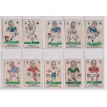 Trade cards, S & B Products, Torry Gillick's Internationals (Footballers) (set, 64 cards) (fair/gd)