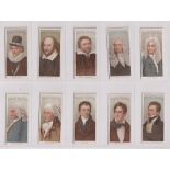 Cigarette cards, Player's, Famous Authors & Poets (Narrow) (set, 20 cards) (gd)