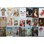Postcards, a mixed subject collection of approx. 170 cards mainly greetings, comic, animals,
