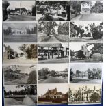 Postcards, Surrey, a selection of approx. 60 cards and photos of Frimley Surrey with RP's of