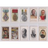 Cigarette cards, Taddy, 20 type cards, VC Heroes - Boer War (2), Honours & Ribbons (1), Orders of