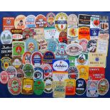Beer labels, a mixed collection of approx. 60 labels, various brewers, shapes and sizes inc.