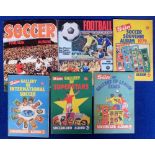 Trade sticker albums, Football, Americana, two complete albums, Soccer Parade (340 stickers) &