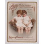 Cigarette card, USA, Allen & Ginter large advertising card for Pet Cigarettes illustrated with 2