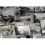 Photographs, a collection of 50+ b/w photos, mostly 10 x 8" inc. views of Henley, Windsor, Slough,