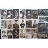 Postcards, Royalty, a collection of mainly UK cards from Ed VII portraits and funeral, George V