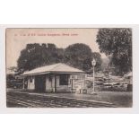 Postcard, Railways, Sierra Leone, a printed card showing view of Hill Station (p.u. 1908) (sl