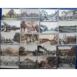 Postcards, a Surrey / Sussex mix of approx. 75 cards with RP's of Century Range Bisley, High St