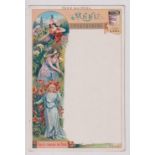 Trade card, Liebig, Menu card Series M57 'Times of the Day', type card (vg) (1)