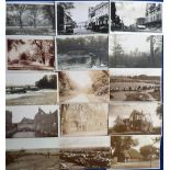 Postcards, a collection of approx. 90 UK RP's, various locations inc. Winchester, Abbotsham,