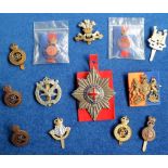 Militaria, 13 cap badges comprising Glider Pilot Rgt., Royal Home Counties Reserve Rgt., Royal Devon