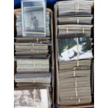 Postcards, a large collection of 1600+ cards inc. religion, sketches foreign (mixed age), romance, a