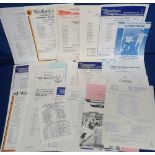 Football programmes, Reading RESERVES, a collection of approx. 65+, 1980's away programmes, mostly