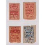 Sweet Cigarette Packets, four early paper packets, Poppleton's Test Match Cigarettes (gd), Barratt's