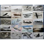 Postcards, Aviation, a mixed age selection of 42 cards inc. Col. Cody in aeroplane (photo of Cody