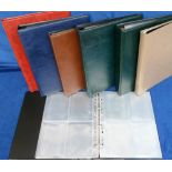 Postcard accessories, a large collection of 11 empty modern postcard albums all with sleeves, Inc. 4