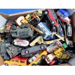 Model Vehicles, 60+ assorted die cast and plastic vehicles and attachments to include Tonka,
