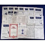 Football programmes, a selection of 20, 1940's, programmes inc. Fulham v Southampton 45/46, Fulham v