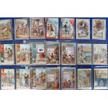 Trade cards, Liebig, a collection of 6 scarce Dutch language issue sets S276 Carnival Costumes in