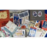 Military Ephemera, 40+ items to include a cotton handkerchief depicting 'The Hero Bugler John J.