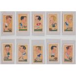 Trade cards, Clevedon Confectionery, Famous Footballers (set, 50 cards) (vg)