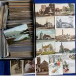 Postcards, a mixed age box of approx. 800 mainly UK and Foreign topographical cards with a few