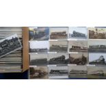 Postcards / photos, Railway, a collection of over 300 cards and photos of LNER locomotives, RP's and