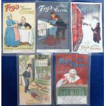 Postcards, advertising, a selection of 5 UK poster adverts for Fry's cocoa inc. 'So near and yet