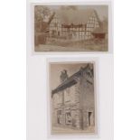 Postcards, Post Offices, 2 RP's, Westhide, Hereford showing P.O. with thatched roof (p.u. 1908) (gen