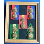 Militaria, Fusiliers Cap Badges, 5 badges comprising Royal Fusiliers (2 variants), Inniskilling