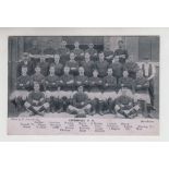 Football postcard, Liverpool FC, printed card showing squad photo by R. Scott & Co, early 1900's (