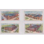 Cigarette cards, C.W.S., Co-operative Buildings & Works, 4 type cards, Corset Factory Desborough,