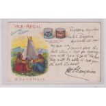 Tobacco advertising, Wills (Australia), advertising postcard for 'Vice Regal Smoking Mixture'