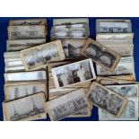 Stereoscopic Photographic Cards, circa 170 assorted cards featuring Ally Sloper, steam yacht, De